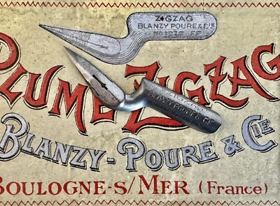 Vintage Blanzy-Poure Plume Zig Zag Oblique Extra Fine Dip Pen Nib