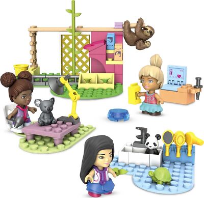 MEGA Construx GYH09 - Barbie Tierpflegestation, Bauset mit 97 Bausteinen, Spielz