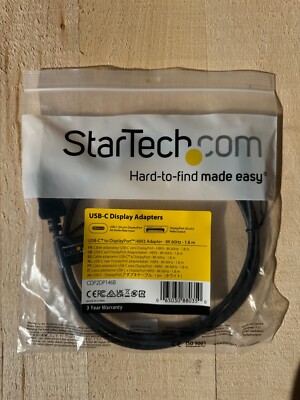 StarTech USB-C to DisplayPort Cable - 8K 60Hz - 1.8m/6ft - Black(New)