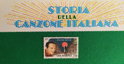 Briefmarke postfrisch GESCHICHTE DES ITALIENISCHEN LIEDES Claudio VILLA als Foto
