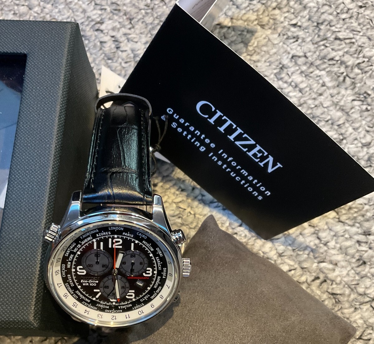 CITIZEN Eco-Drive N-H500ソーラー腕時計 Citizen Boxed, Never Worn, Cal H500 Eco-Drive Watch, Leather Strap