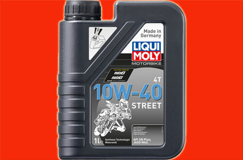 Boîte de 1 litre PE (100 ml = 1,70 €) LIQUI MOLY 1521 Moto 4T 10W-40 Street JASO - Photo 1/1