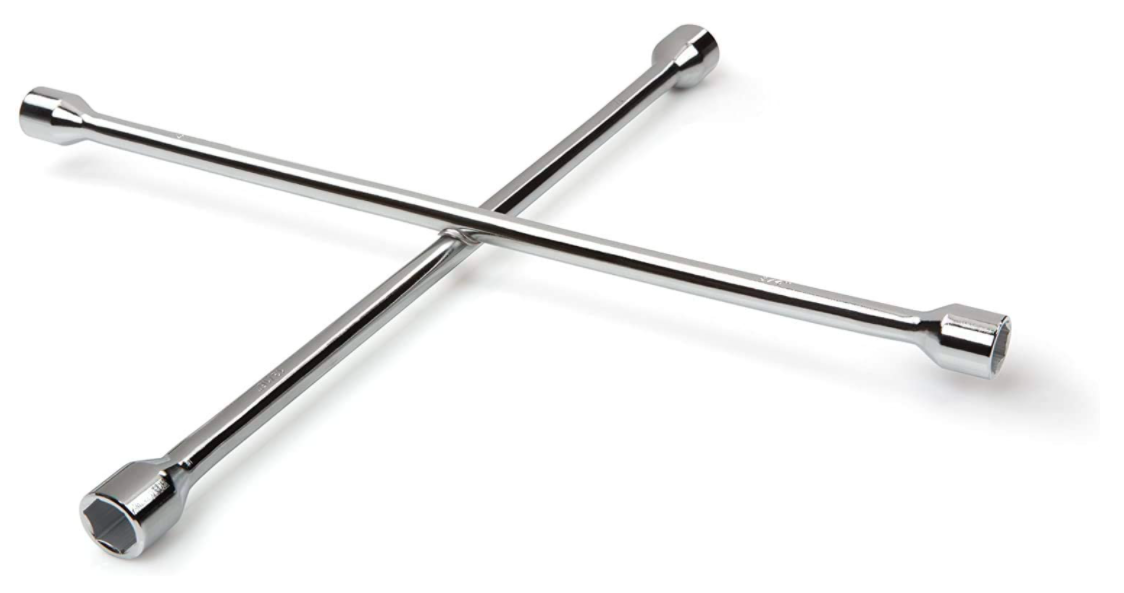 Four Way Tire Iron 4 Way Universal Car Lug Wrench Nut Cross Flat Repair Tool 14" eBay