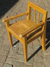 SUPER ANTIK KINDER PUPPEN STUHL MIT ARMLEHNEN PFALZ PUPPENSAMMLUNG SHABBY CHIC