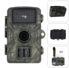 Full HD FOTOTRAPPOLA MIMETICA VIDEOCAMERA CACCIA 42 IR LED NOTTE VISIONE 20MPXL