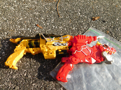 Bandai POWER RANGERS T-Rex Super Charge MORPH BLASTER GUN SET Light Up Sound
