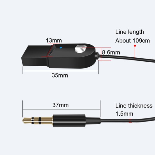 Auto-Aux-Sender Drahtloser Sender Empfänger Audio-Sender -Empfänger - Afbeelding 2 van 11