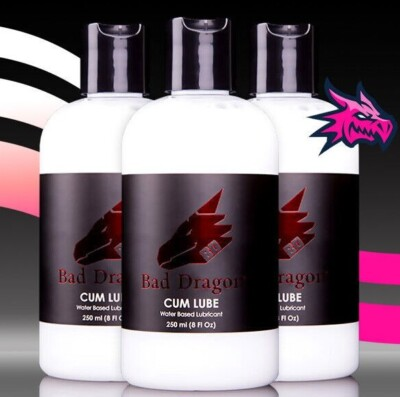 #ad #ad 3 PACK NEW Bad Dragon🐉Cum Water Based Lubricant 8 fl oz Discreet FAST SHIP $39.99