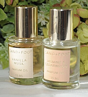 LOT OF 2 Sand + FOG 15 mm EAU DE PARFUM ROLLER BALL JASMINE & CEDARWOOD/VANILLA