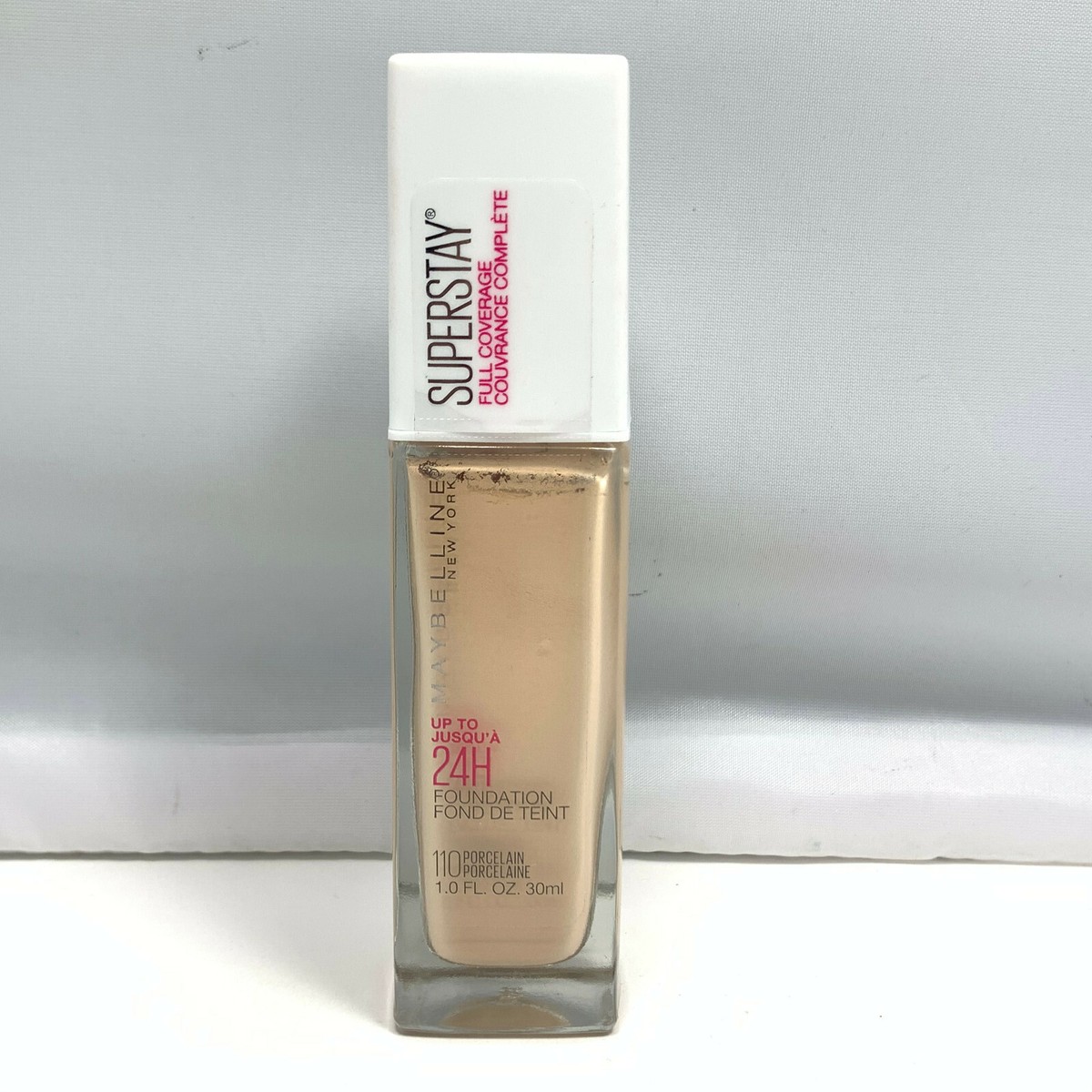 MAYBELLINE Superstay Full Coverage Foundation – Porcelain 110, Ölfrei, Lang Anhaltende Deckkraft