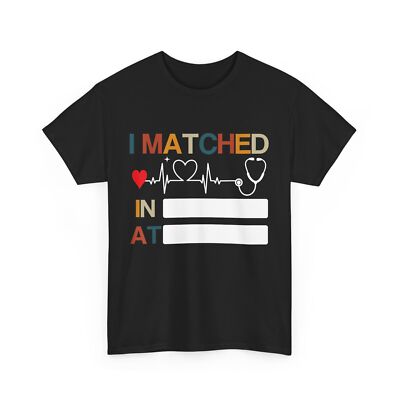Match Day T-shirt, I Matched Residency 2025 Medical Student Heartbeat T-shirt 