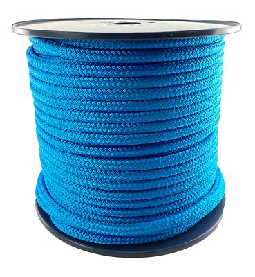 10 mm blaues doppelt geflochtenes Polyesterseil x 40 Meter, hochwertige Docklines marine