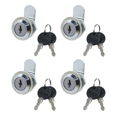 T Tulead 4 Sets Zinc Alloy Cylinder Locks Cam Lock Toolbox Locks Desk Lock Repla