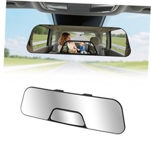 Rear View Mirror, 12 Inch Panoramic Rearview Mirrors with Baby Mirrors for Car