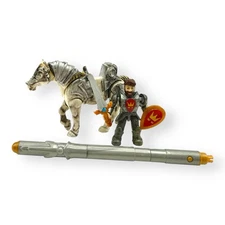 Mega Bloks King Arthur Minifigure & Horse From Battle Action Set Castle 96121