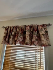 Discontinued Vintage Croscill Arbor Rose Valence Curtains