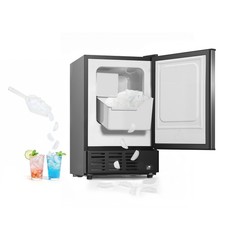 VEVOR Under Counter Ice Maker 15 LBS/Day Crescent Ice Maker  11LBS Storage Bin