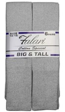 6 Pairs Men's Athletic Tube Socks Over the Calf - Big  Tall 10-15 Big  Tal...