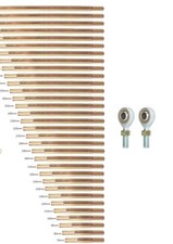 2pc 10mm Steering Tie Rod Heim Ball Joint Bar ATV Quad Go Kart Buggy Golf Cart