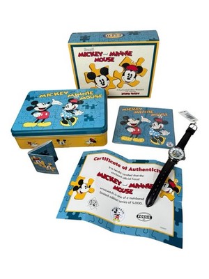 Fossil - Mickey and Minnie Mouse Limited Edition Watch & Jigsaw Puzzle - LI 1615
