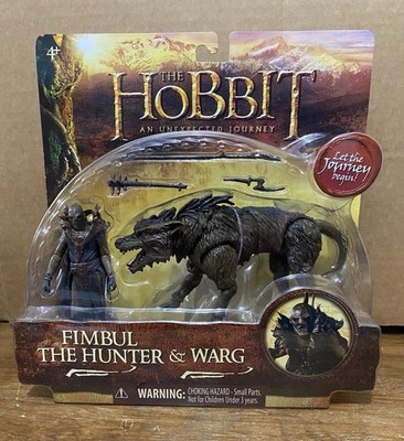 The Hobbit Fimbul The Hunter & Warg Action Figure Set 12 pts Articulation 3.5''