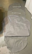 EUC 3 NORDSTROM CARRY GARMENT DRESS SUIT BAGS ZIPPER ZIP UP FABRIC  PLASTIC