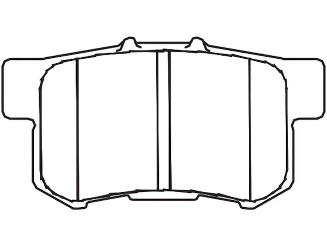 For 2010-2016 Acura RDX Brake Pad Set Rear Hawk 37121HMMX 2011 2012 2013 2014 - Image 3 of 3