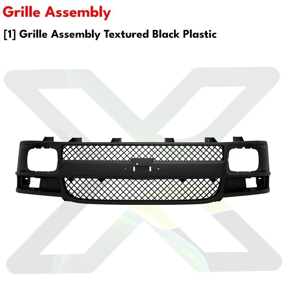 Front Grille Assembly & Headlight Kit 2003-2017 Chevrolet Express 1500 2500 3500 Foto 4 de 4
