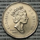 Canada 1952-2002 $1 dollar Golden Jubilee loonie coin circulated