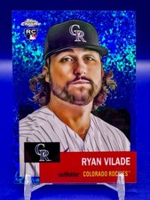 2022 Topps Platinum Anniversary Ryan Vilade Blue Mini-Diamond (RC) /199 Rockies