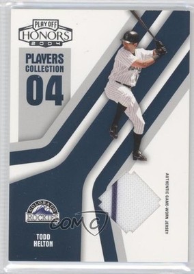 2004 Playoff Honors Players Collection Blue Jerseys 94/250 Todd Helton HOF 0q4