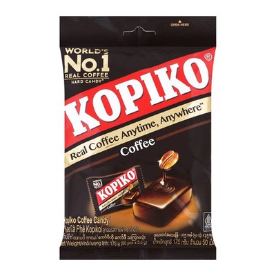 KOPIKO Cappuccino Coffee Hard Candy Real Coffee Anytime Anywhere 50 tablets