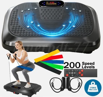 Vibration Plate Exercise Machine 200 Levels 10 Models Full Body Workout Platform