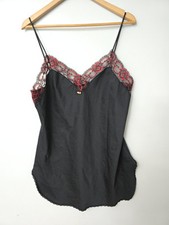 Vtg International Boutique Undercover Wear Black Red Lace Valentines Vampy Dark
