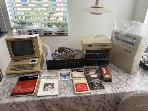 Vintage Apple IIe Collection – Complete Set with Expansion Chassis, Disk Drives.