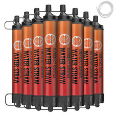 Water Filter Straw, Personal Water Filtration System, Water Purifier, Outdoor Em
