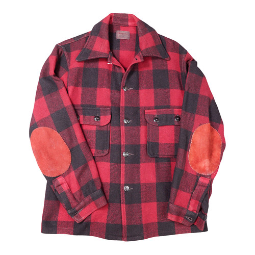Chippewa, Vintage 40s Chippewa Woolen Mill Buffalo Plaid Hunting Jacket Mens M Red Black