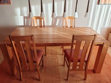 Massivholz Esszimmertisch + 4 Stühle aus Buche
