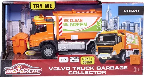 3467452068182 Pojazd Majorette G.S. Volvo ŚMieciarka 19 Cm Majorette-image