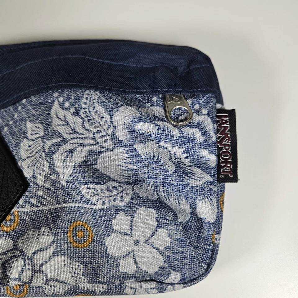 Riñonera Jansport Belt Bag Denim Azul Floral Foto 2 de 4