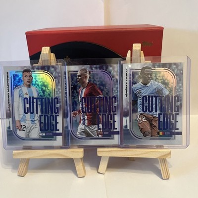 2025 Futera Fans Selection Cutting Edge X3 - Haaland, Martinez & Doku 