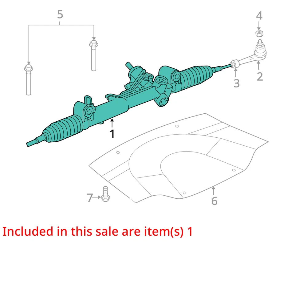 2008 Chrysler 300 Steering Gear Rack & Pinion OEM 132K Miles - LKQ419958209 - Image 4 of 4
