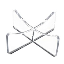 -Pack Acrylic Basketball Stand, Display for Basketball, Football, 3.5x1.3inch 4