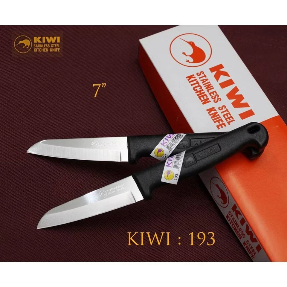 Juego de 7 cuchillos de cocina Kiwi cuchillo de chef acero inoxidable cuchillo de cocina utilitario No. Foto 2 de 4