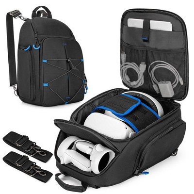 Carrying Case with Oculus Meta Quest 2/Quest 3/Quest 3S/VR Elite Strap, Trave...