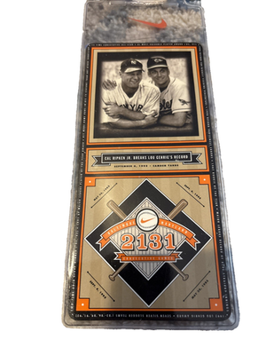 NIKE SGA CAL RIPKEN JR. / LOU GEHRIG 2131 RECORD TICKET/CARD