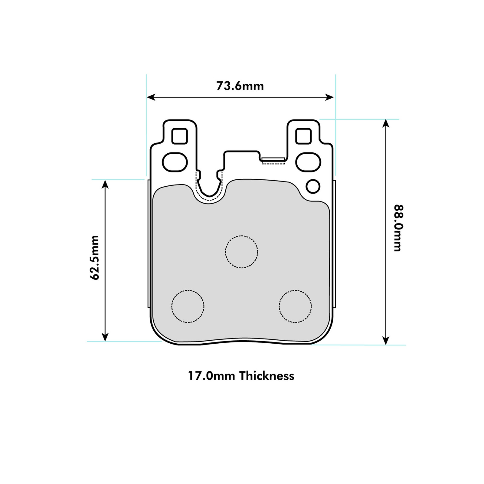 Pagid RSL29 Rear Brake Pads Fits BMW 1, 2, 3, 4 Series With Brembo Caliper