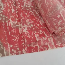 Premium Pink Villa Tango Silk UnUsed BOLT By the Yard Kimono Fabric BS64