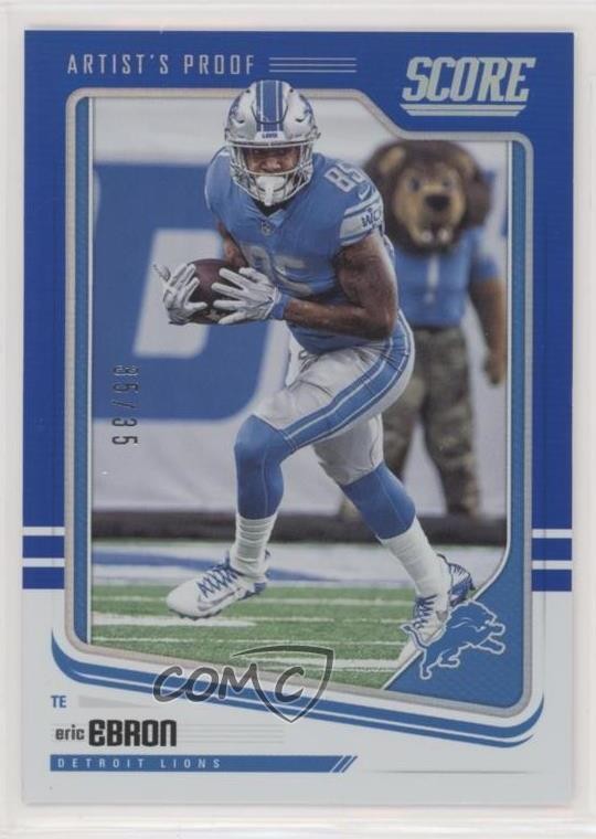 2018 Score Artist's Proof 35/35 Eric Ebron #108 0c6