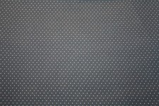 WHITE PIN DOT ON GRAY - 100 COTTON FABRIC